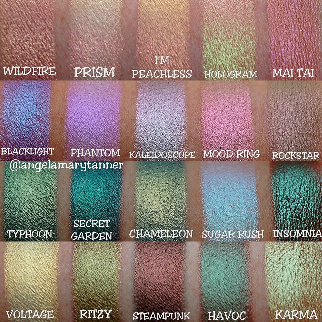 Welp MAKEUP GEEK DUOCHROME PIGMENT AND EYESHADOW SWATCHES: FULL UE-14
