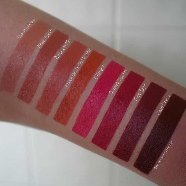 Nyx suede matte lip pencil swatches
