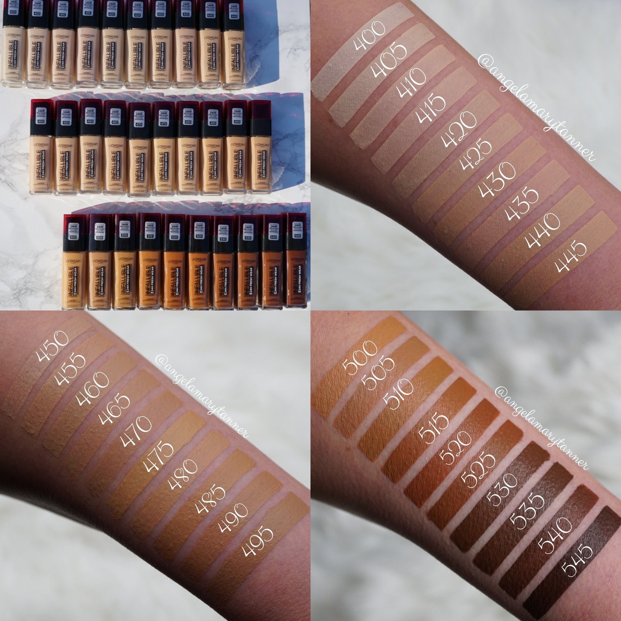 New L’Oreal Infallible Fresh Wear 24HR Foundation: Review and Swatches
